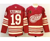 Men's Detroit Red Wings #19 Steve Yzerman Red 2025-26 With C Patch Centennial Premium Stitched Hockey Jersey Men's Detroit Red Wings #19 Steve Yzerman Red 2025-26 With C Patch Centennial Premium Stitched Hockey Jersey