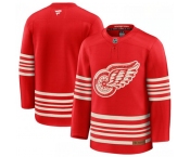 Men's Detroit Red Wings Blank Red 2025 Centennial Premium Stitched Hockey Jersey Men's Detroit Red Wings Blank Red 2025 Centennial Premium Stitched Hockey Jersey