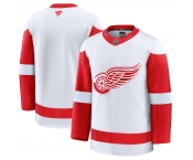 Men's Detroit Red Wings Blank White 2024-25 Away Stitched Hockey Jersey