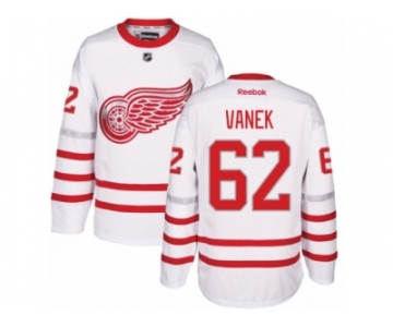 Men's Reebok Detroit Red Wings #62 Thomas Vanek Authentic White 2017 Centennial Classic NHL Jersey