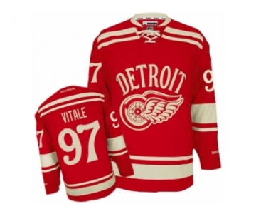 Men's Reebok Detroit Red Wings #97 Joe Vitale Authentic Red 2014 Winter Classic NHL Jersey