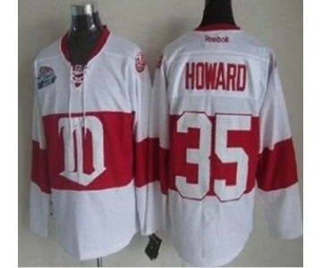 nhl jerseys detroit red wings #35 howard white[winter classic]