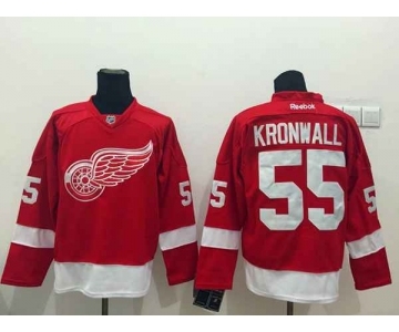 nhl jerseys detroit red wings #55 kronwall red