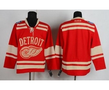 nhl jerseys detroit red wings blank red[2014 winter classic]