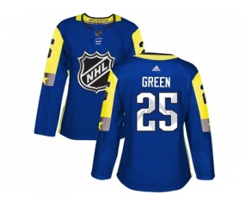 Women Adidas Detroit Red Wings #25 Mike Green Royal 2018 All-Star Atlantic Division Authentic Stitched NHL Jersey