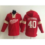nhl jerseys detroit red wings #40 zetterberg red-cream-1[pullover hooded sweatshirt]