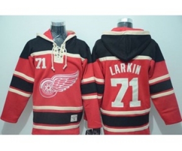 nhl jerseys detroit red wings #71 dylan larkin red[pullover hooded sweatshirt]