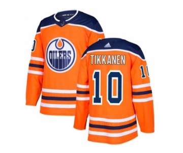 Adidas Edmonton Oilers #10 Esa Tikkanen Orange Home Authentic Stitched NHL Jersey