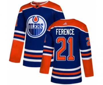 Adidas Edmonton Oilers #21 Andrew Ference Authentic Royal Blue Alternate NHL Jersey