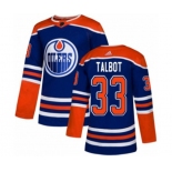Adidas Edmonton Oilers #33 Cam Talbot Authentic Royal Blue Alternate NHL Jersey