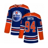 Adidas Edmonton Oilers #94 Ryan Smyth Authentic Royal Blue Alternate NHL Jersey