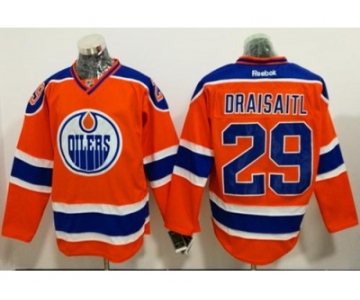 Edmonton Oilers #29 Leon Draisaitl Orange Alternate Stitched NHL Jersey