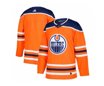 Men Adidas Edmonton Oilers Blank Orange Home Authentic Stitched NHL Jersey