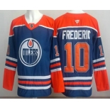 Men's Edmonton Oilers #18 Zach Hyman Blue Authentic Jersey Men's Edmonton Oilers #18 Zach Hyman Blue Authentic Jersey