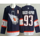 Men's Edmonton Oilers #93 Ryan Nugent Hopkins Navy Alternate Authentic Jersey
