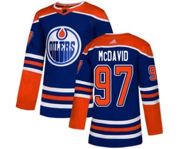 Men's Edmonton Oilers #97 Connor McDavid Royal Alternate Stitched Hockey Jersey