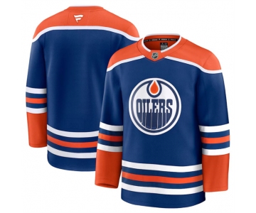 Men's Edmonton Oilers Blank Royal 2024-25 Home Stitched Hockey Jersey