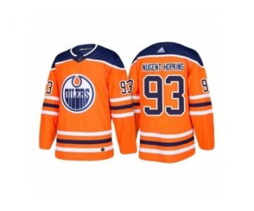 Men's adidas Ryan Nugent-Hopkins Edmonton Oilers #93 Orange 2018 New Season Team Home Jersey
