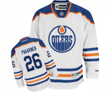 Reebok Edmonton Oilers #26 Iiro Pakarinen Authentic White Away NHL Jersey