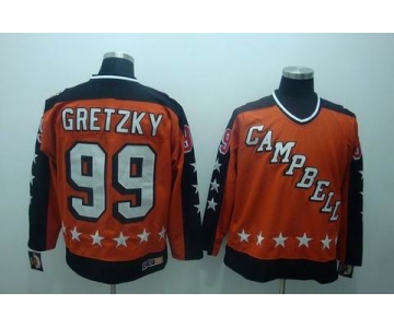 nhl campbell #99 oilers gretzky orange[ccm] all star