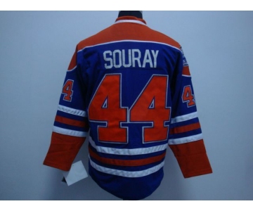 nhl edmonton oilers #44 souray lt.blue