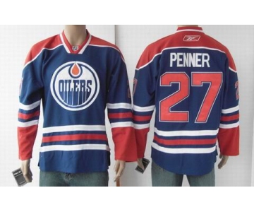 nhl jerseys edmonton oilers #27 penner blue