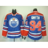 nhl jerseys edmonton oilers #94 smyth lt.blue
