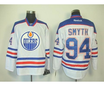 nhl jerseys edmonton oilers #94 smyth white
