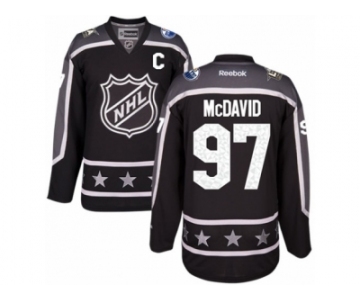Women's Reebok Edmonton Oilers #97 Connor McDavid Authentic Black Pacific Division 2017 All-Star NHL Jersey