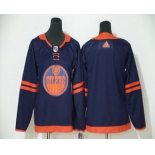 Youth Edmonton Oilers Blank Navy Blue 50th Anniversary Adidas Stitched NHL Jersey