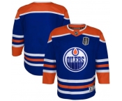 Youth Edmonton Oilers Blank Royal 2025 Stanley Cup Final Home Premier Jersey