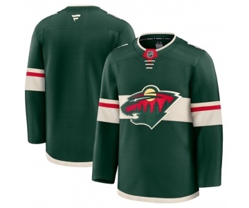Men's Minnesota Wild Blank Green 2024-25 Home Stitched Hockey Jersey