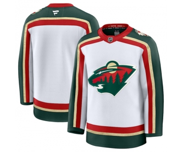 Men's Minnesota Wild Blank White 2025 25th Anniversary Stitched Hockey Jersey