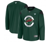 Men's Minnesota Wild Green 2024-25 Team Practice Stitched Hockey Jersey
