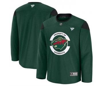 Men's Minnesota Wild Green 2024-25 Team Practice Stitched Hockey Jersey