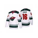 Men's adidas 2017-2018 Season Minnesota Wild #16 Jason Zucker Away Jersey