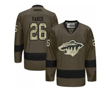 Minnesota Wild #26 Thomas Vanek Green Salute to Service Stitched NHL Jersey