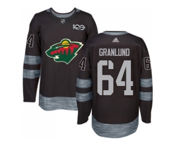 Minnesota Wild #64 Mikael Granlund Black 1917-2017 100th Anniversary Stitched NHL Jersey