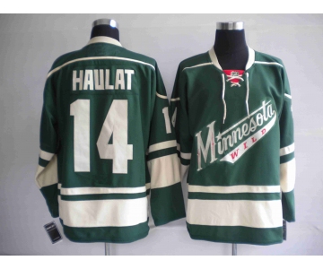 nhl jerseys minnesota wild 14# havlat green