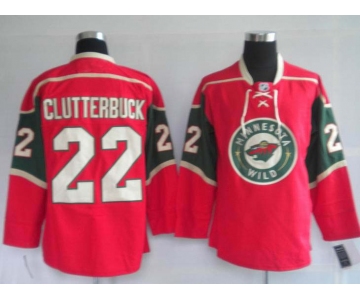 nhl jerseys minnesota wild 22#cltterbuck red