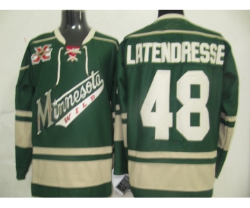 nhl jerseys minnesota wild #48 latendresse green(10th)