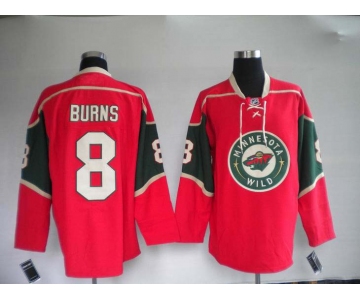 nhl jerseys minnesota wild 8# burns red