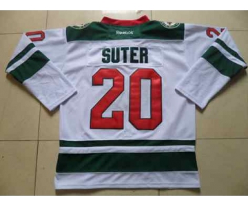 nhl jerseys minnesota wilds #20 suter white[suter][2014 new stadium]
