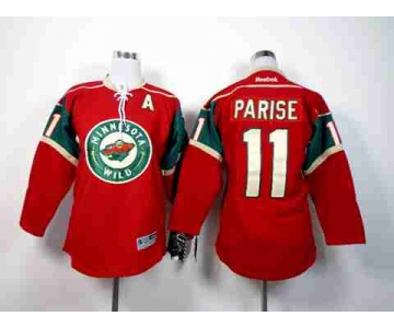 women nhl jerseys minnesota wilds #11 parise red[parise][patch A]
