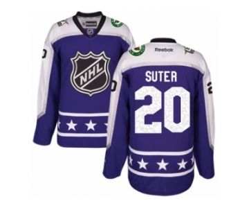 Youth Reebok Minnesota Wild #20 Ryan Suter Authentic Purple Central Division 2017 All-Star NHL Jersey