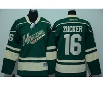 youth nhl jerseys minnesota wilds #16 zucker green