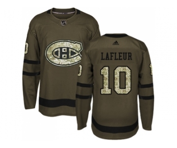 Adidas Montreal Canadiens #10 Guy Lafleur Green Salute to Service Stitched NHL Jersey