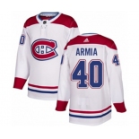 Adidas Montreal Canadiens #40 Joel Armia Authentic White Away NHL Jersey