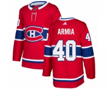 Adidas Montreal Canadiens #40 Joel Armia Premier Red Home NHL Jersey
