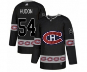 Adidas Montreal Canadiens #54 Charles Hudon Authentic Black Team Logo Fashion NHL Jersey
